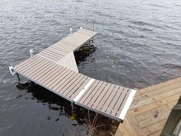 Dock installed by Inland Docks in central Mass