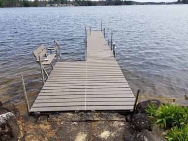 Dock installed by Inland Docks in central Mass
