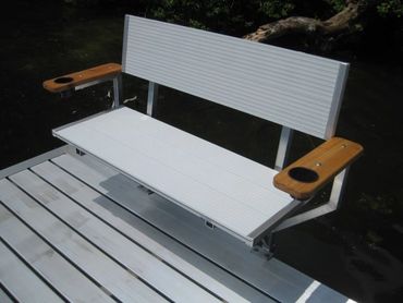 Northern Lights Aluminum Bench with Arm Rests