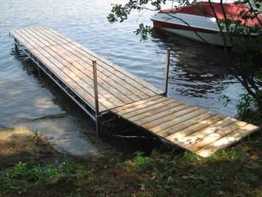 24' Northern Lights Dock with 3' x 6' Ramp - Cedar Decking