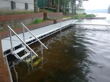 Northern Lights Aluminum Dock with Stairs