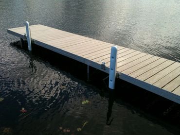 Aluminum Dock with PVC Decking and Vertical Bumpers