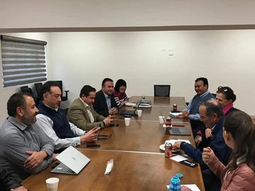Senador Gustavo Madero en reunión con representantes de INDEX Ciudad Juárez