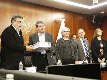 Senador Gustavo Madero en la entrega del T-MEC