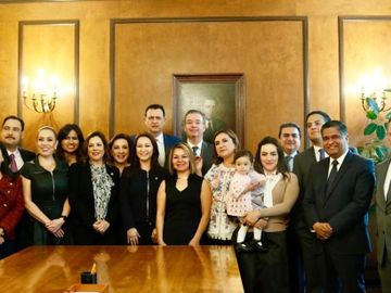 Gustavo Madero y Senadores del PAN en reunión con Gobernador del Banco de México