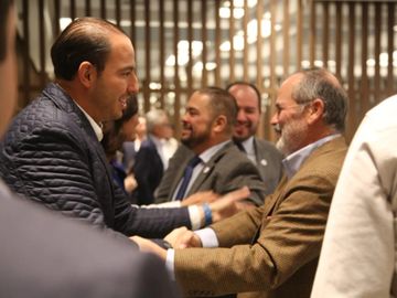 Gustavo Madero y Marko Cortés en 3er. Informe de Javier Corral