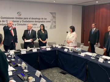 Senador Gustavo Madero en comparecencia de propuesto a cónsul de México en Sao Paulo, Brasil