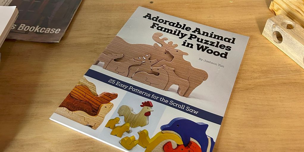Book - "Adorable Animal Family Puzzles in Wood"