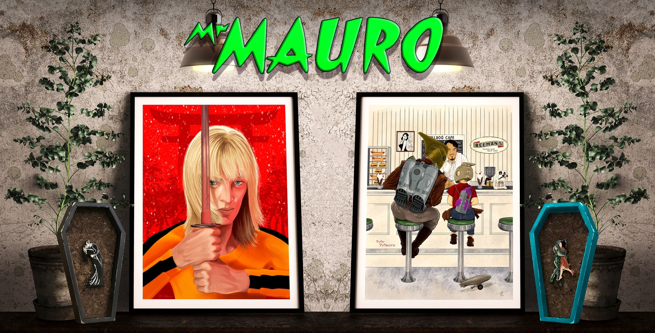 artwork done by Mauro Balcazar, known as MrMauro or Coffin Couture.