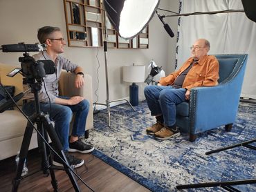 The Posterity Project films a personal legacy video on site at The Veranda Club in Boca Raton, FL