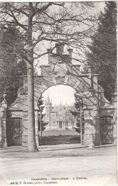 Postkaart Hoelen 4419 Cappellen Sterrenhof. L’Entrée V. Kasteel. Poort.