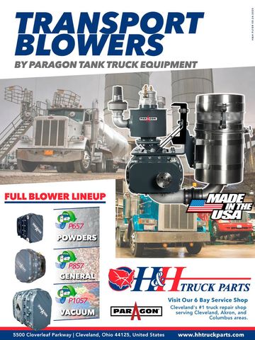 Transport Blowers by Paragon Truck Equipment - Always made in the USA