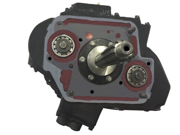 The front view of a Eaton Fuller transmission that was remanufactured by H&H Truck Parts