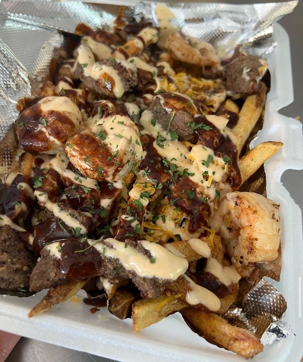 Fried Surf n Turf Steak Fries
