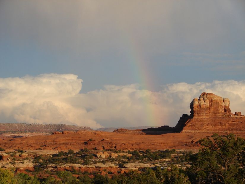 End of the rainbow. Canyonlands National Park.