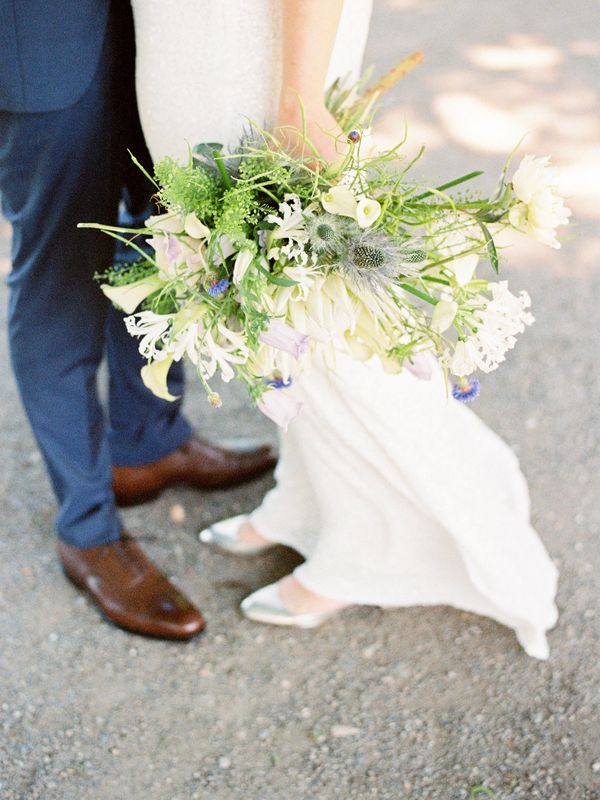 Windy bridal bouquet