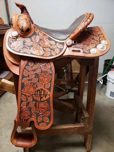 Embellished saddle
