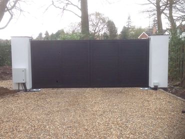 Electric gate installed in Anglesey