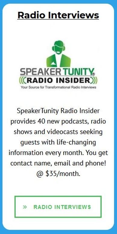 SpeakerTunity Radio insider