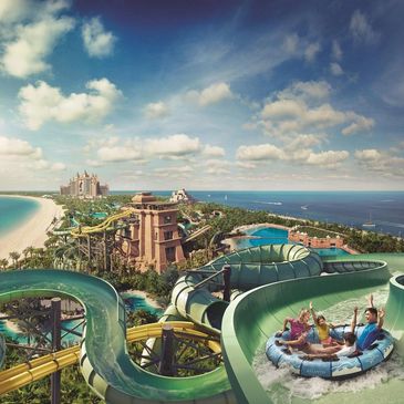 Wasserpark Aquaventure in Dubai auf The Palm Jumeirah beim Atlantis Hotel