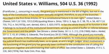 United States v. Williams, 504 U.S. 36 (1992)
https://supreme.justia.com/cases/federal/us/504/36