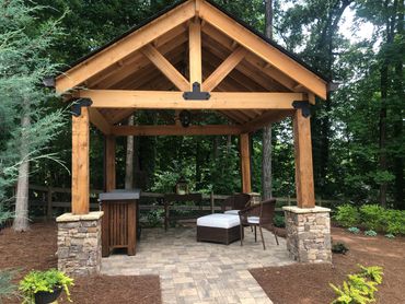 Gazebo, Roof Structure, Paver Patio