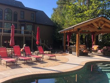 Gazebo, Roof Structure, Fire Pit