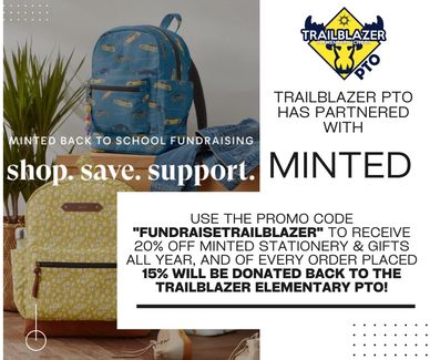 Fundraising partnership promoting school supplies with discounts and donations.