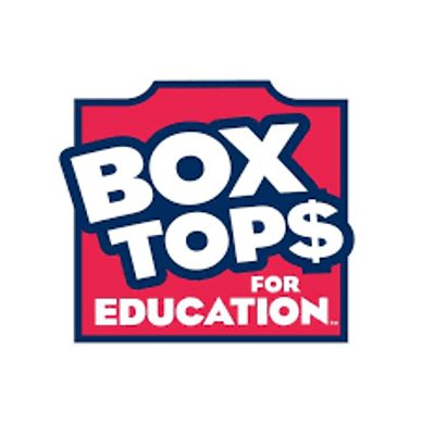 Box Tops for Education logo in red, white, and blue.
