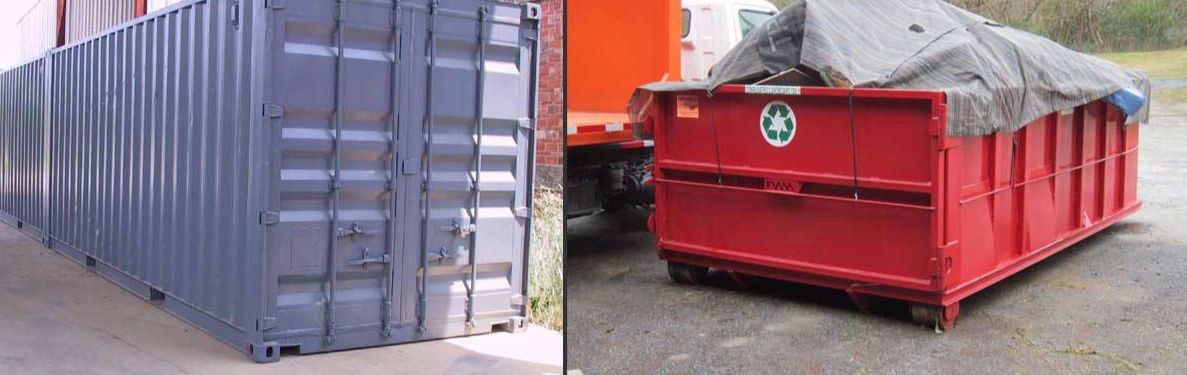 Seabox steel shipping containers and rolloff dumpsters available for rent
