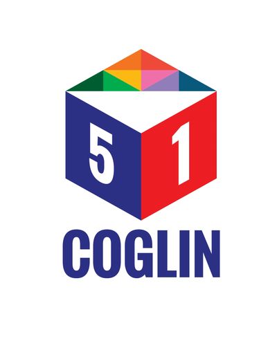 Colorful cube logo with numbers 5 and 1, labeled 'COGLIN'.