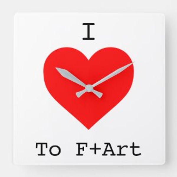 I Love The F+Art Clock