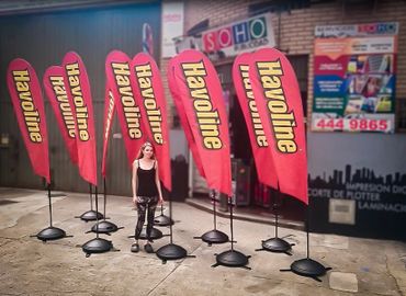 Porta Pendones. Bandera. SOHO Publicidad SAS