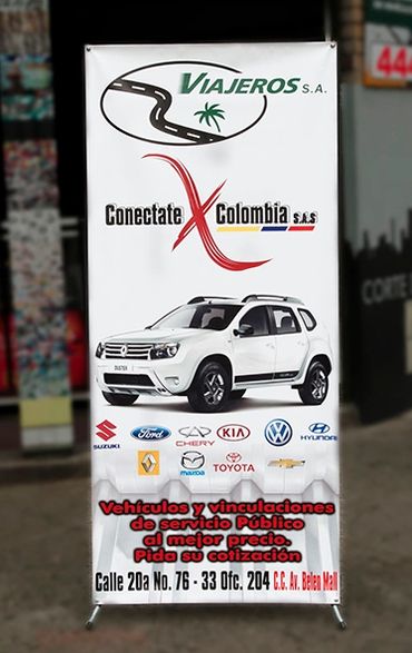 Porta Pendones. Araña, SOHO Publicidad SAS