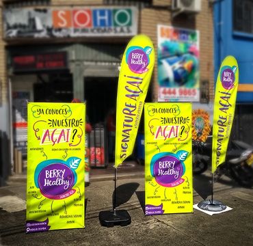 Porta Pendones. Bandera. SOHO Publicidad SAS