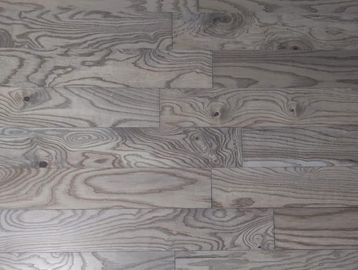 Close-up of a wooden floor with natural grain patterns.