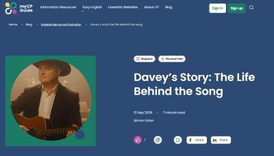 Blog post about Davey's life story behind his song.