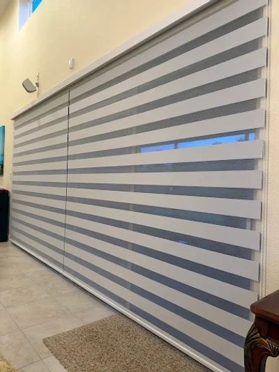 Zebra shade installation Dr. Phillips Orlando — Bespoke Blinds