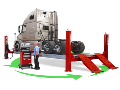 Hunter Heavy Duty alignment rack and alignment system