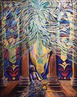 Herod the Great's temple in Jerusalem. Good Friday, Torn Veil, Holy of Holies. Sacrifice, incense, h