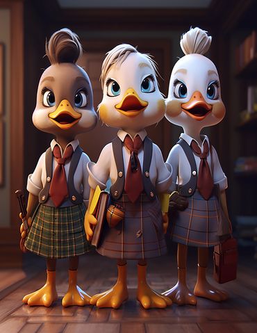 Three school friends