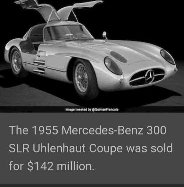 1955 Mercedes-Benz 300SRL the most expensive in the world and automotive history