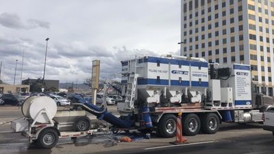 Grouting Advanced Robotic Batch-Plant custom built for rapid and accurate mobile applications
