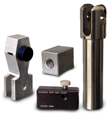 Groth Manufacturing: 3 precision-machined metal components/products.