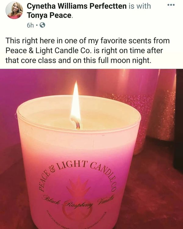 Customer Review of Peace & Light Candle Co Black Raspberry Vanilla Candle