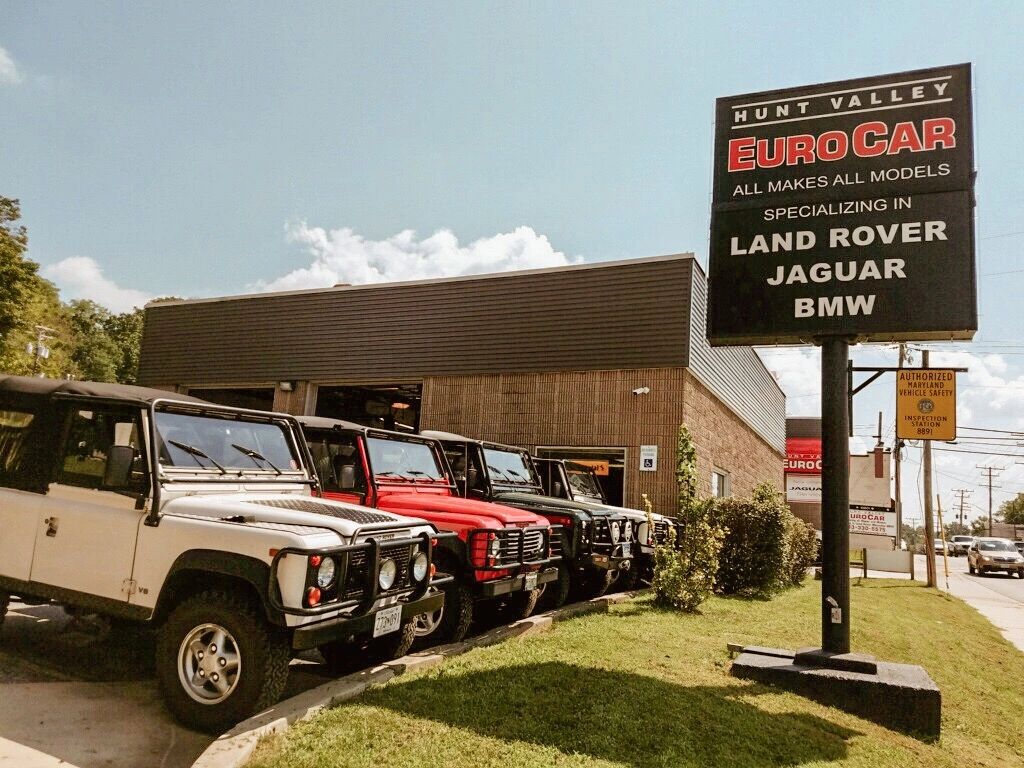 Front view of Hunt Valley EuroCar Car Service Center.