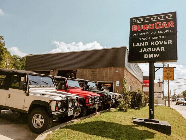 Front view of Hunt Valley EuroCar Car Service Center.