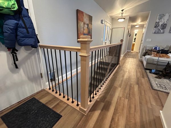 Handrail and spindles upgrade for more amazing customers!