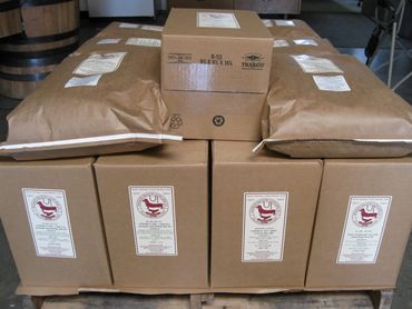 Another view of pallet ready for wrapping.