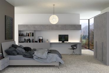 Stunning fitted wardrobe bedroom fitted furniture in cornwall work desk area